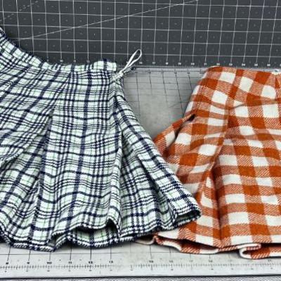 2 Bobbie Brooks Wool Skirts, MADE IN THE USA!  VINTAGE!!! 