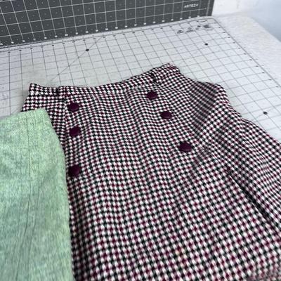 2 More WOOL Skirts, VINTAGE  Measures 24" 