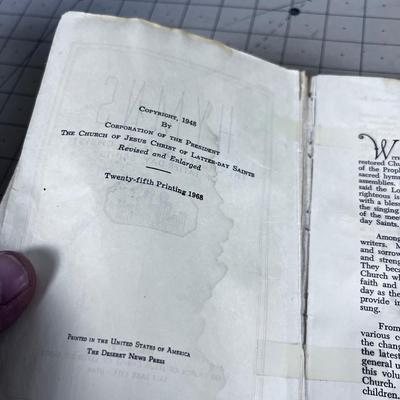 2 LDS Hymns Books 