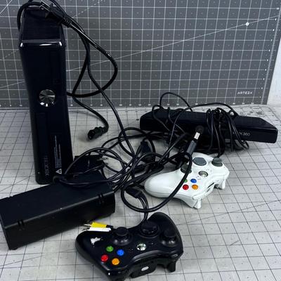 XBOX 360 Console with Controllers.