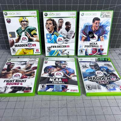 6 XBOX 360 Sports Games