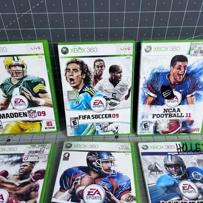 6 XBOX 360 Sports Games