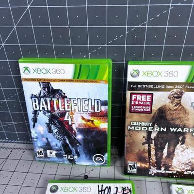 5 XBOX 360 Games -War Games Themed