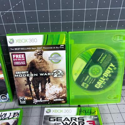 5 XBOX 360 Games -War Games Themed