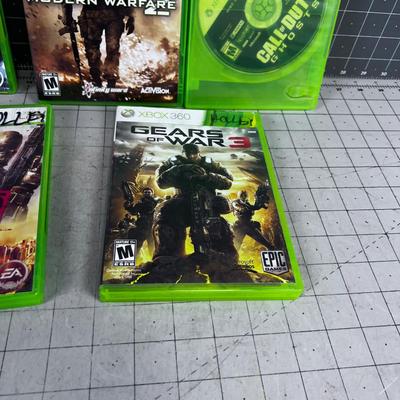 5 XBOX 360 Games -War Games Themed