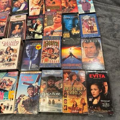 Lot of 30 VHS MOVIE TAPES SOME ALL SEALED ALL IN EXCELLENT SHAPE
