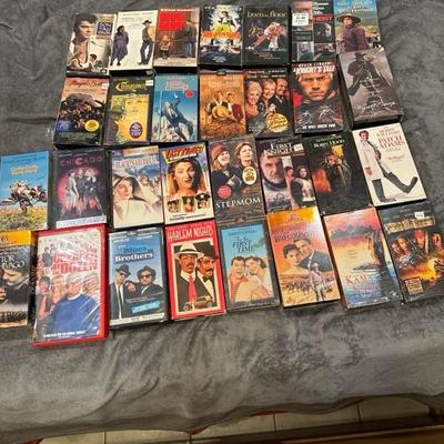 Lot of 30 VHS MOVIES SOME SEALED ALL EXCELLENT HOLLYWEOODS TOP STARS