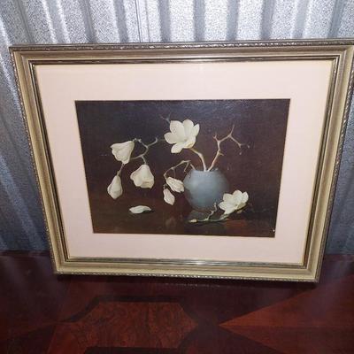 Framed Flower picture