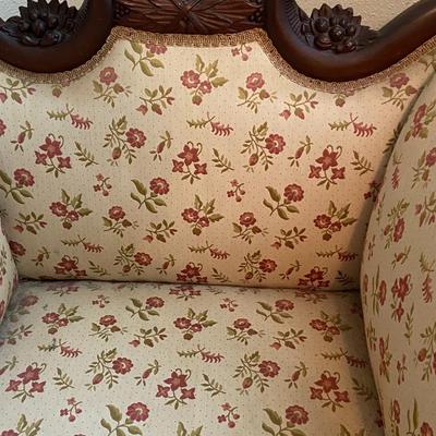 Vintage Victorian-Style Arm Chair,