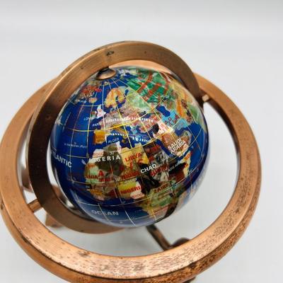 Copper Base Tabletop Globe