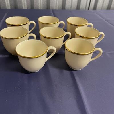 8 Lenox GOLD cups