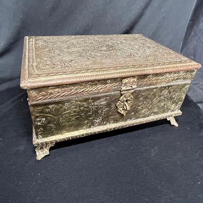 Silver plate jewelry box