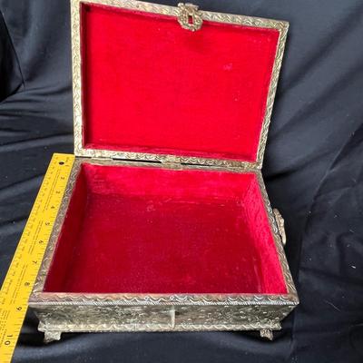 Silver plate jewelry box