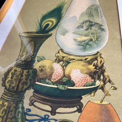 2 oriental art prints