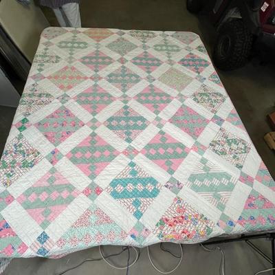 Antique quilt flour sack material