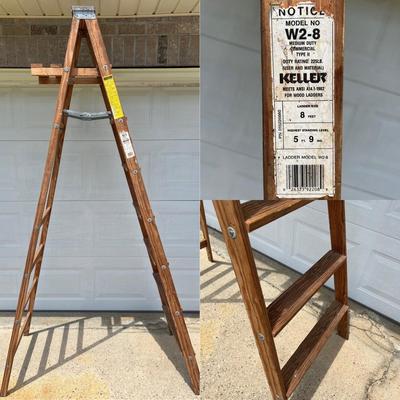 KELLER 8ft Wooden Ladder