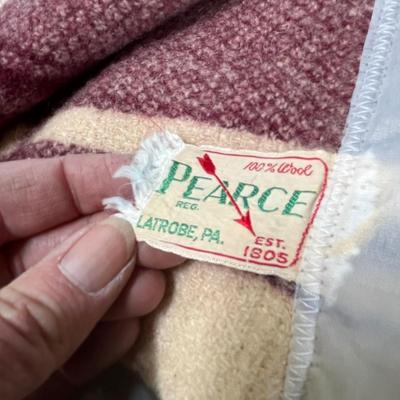 Plaid wool blanket