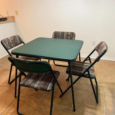 Folding Card Table & Chairs