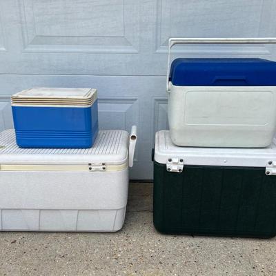 Lot of 4 Ice Chests