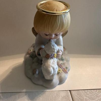 Vintage Porcelain Angel Halo Figure