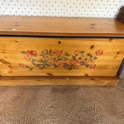 Country Pine Blanket Chest