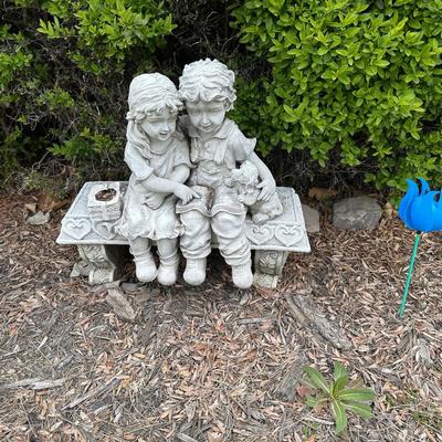 Boy & Girl Statue Outdoor
