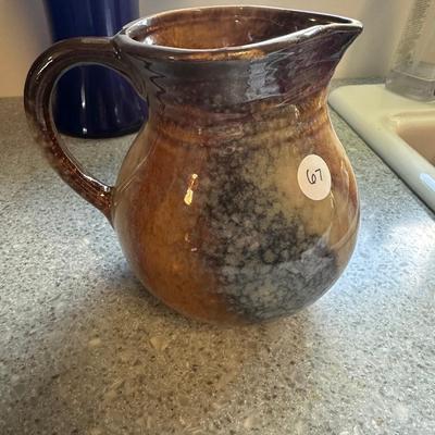 Teleflora art pottery pitcher