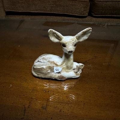 VTG Ceramic Large Ear Doe and Fawn Deer Handpainte