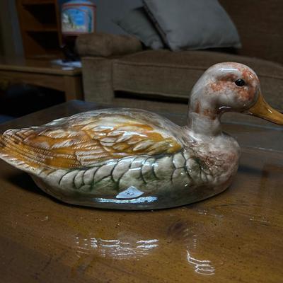 Vintage Old CERAMIC DECOY DUCK