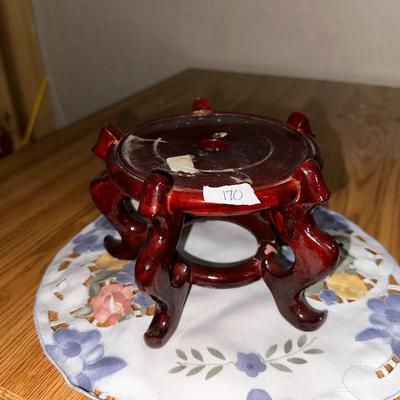 Mahogany Chinoiserie Plant / Fish Bowl Stand