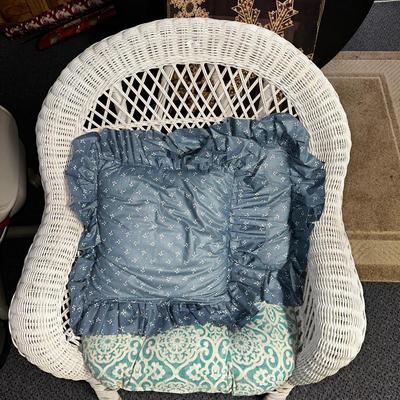 White Wicker Chair