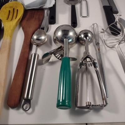 Collection of Kitchen Utensils and Cutlery