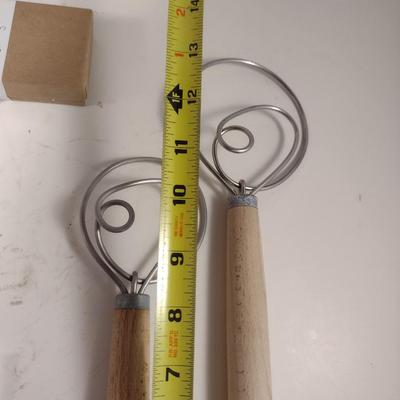 Bread Baking Utensils- Danish Dough Whisks, Lame, and Sourdough Starter