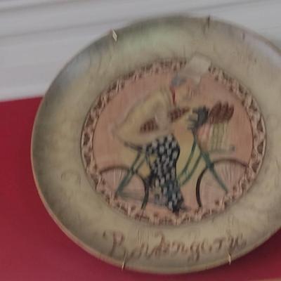 Set of Three French Chef Design Decorative Plates