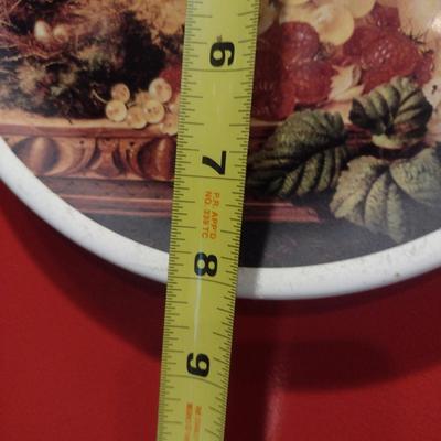 Set of Four Grape Design Decorative Plates