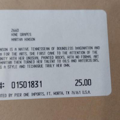 Pair of Framed Grape Theme Kitchen Art Prints by Martha Hinson