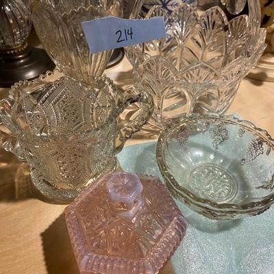 Lot of Six Glassware Pieces