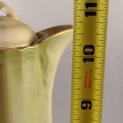 Antique Nippon Hand Painted Chocolate Pot with Eleven Cups