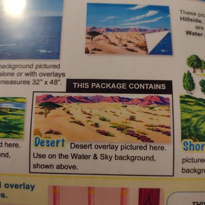 Betty Lukens Inspirational Felt Background Sets for Bible Lessons- Nine Pieces