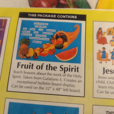 Betty Lukens Inspirational Felt Background Sets for Bible Lessons- Nine Pieces