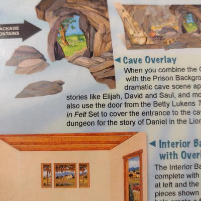 Betty Lukens Inspirational Felt Background Sets for Bible Lessons- Nine Pieces