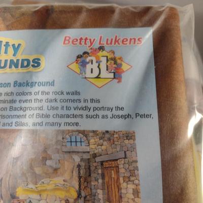 Betty Lukens Inspirational Felt Background Sets for Bible Lessons- Nine Pieces