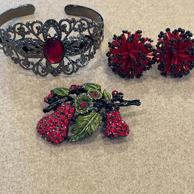 Red and black jewelry