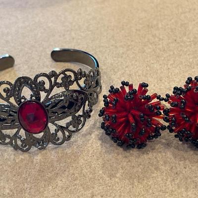 Red and black jewelry