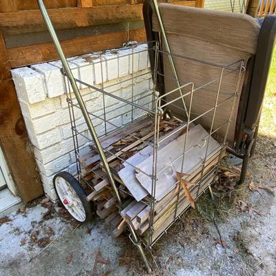 Scrap Wood Basket and Solar Lamp