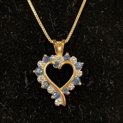 Heart shaped pendant stamped 925