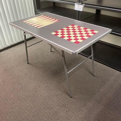 MacCabee Outdoor Folding Game Table and Cover