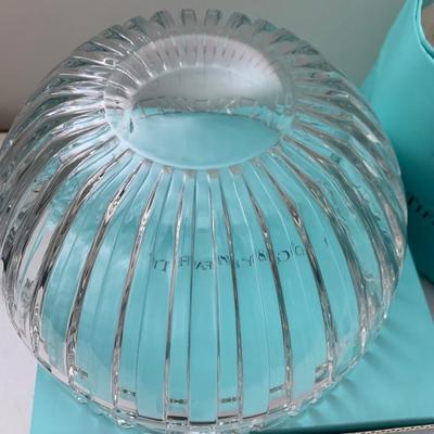 Large Tiffany Crystal Bowl In Original Box/Packing