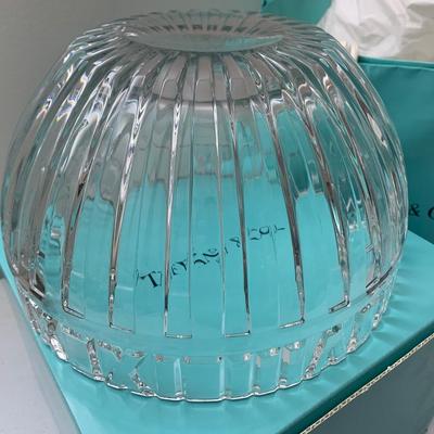 Large Tiffany Crystal Bowl In Original Box/Packing
