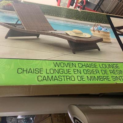 Woven Chaise Lounge New In Unopened Box